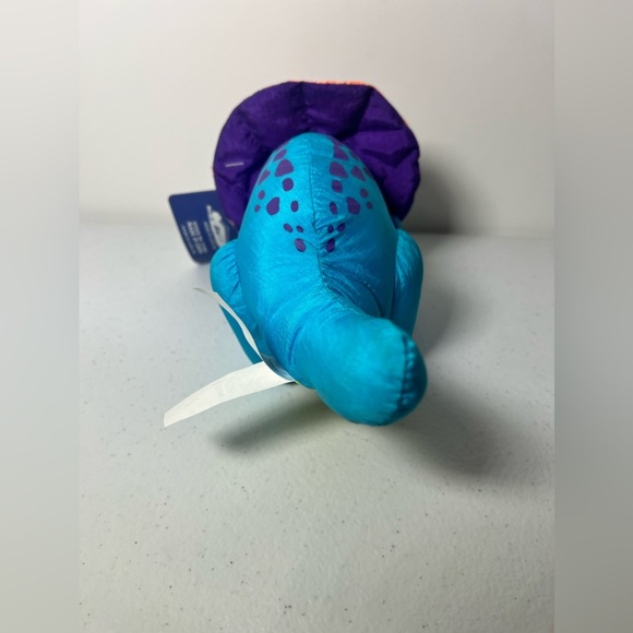 House of Lloyd Squeezosaurus Dino Parachute Plush Stuffed Animal Blue 1994 Tags - Picture 13 of 13